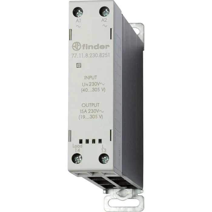 SSR monofásico con disipador 15A Input 40-305VCA Output 19-305VCA Cruce aleatori