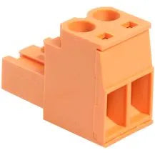 BLZ 5.08/02/180 SN OR BX Conector hembra para PCB 2P Paso 5.08mm 180° Naranja