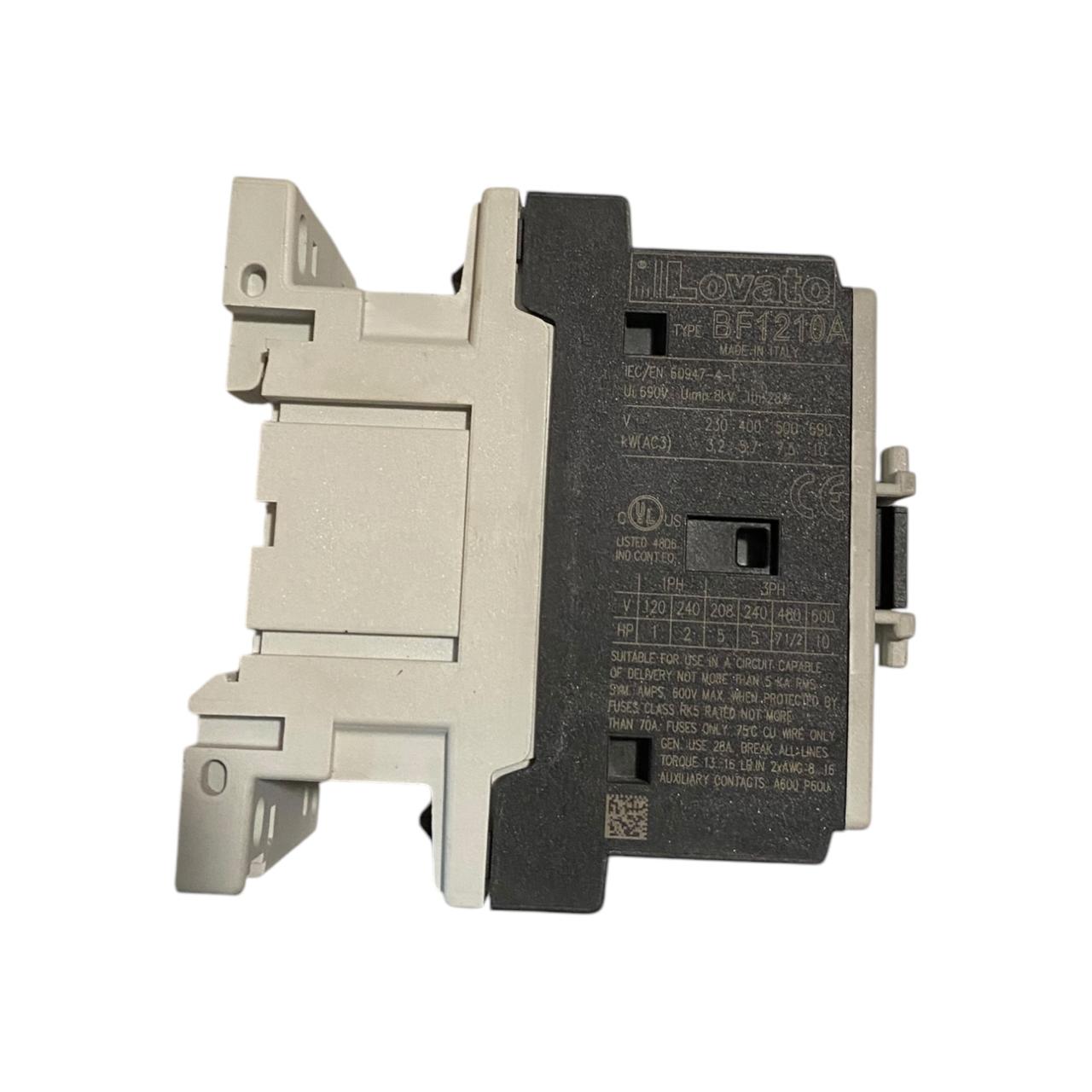Lovato BF12 10  AC3 12A contactor trifásico