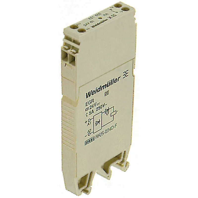 EGR EG7 Acoplador de relé 24VCD 1CO 1NA1NC AgNi 5A 250V LED Verde