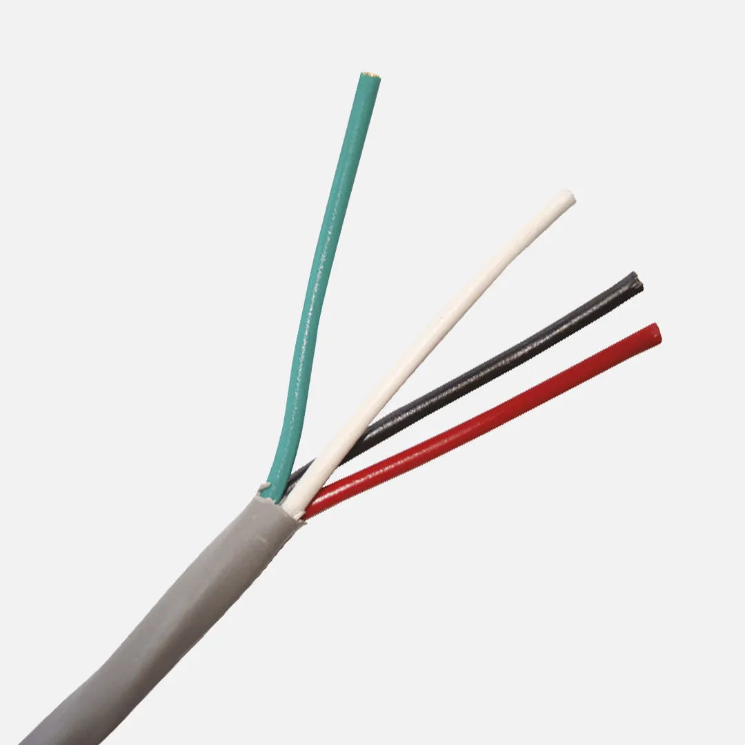 Cable para seguridad y audio 4×18 300V 75° Cubierta PVC Gris Bobina 305MT