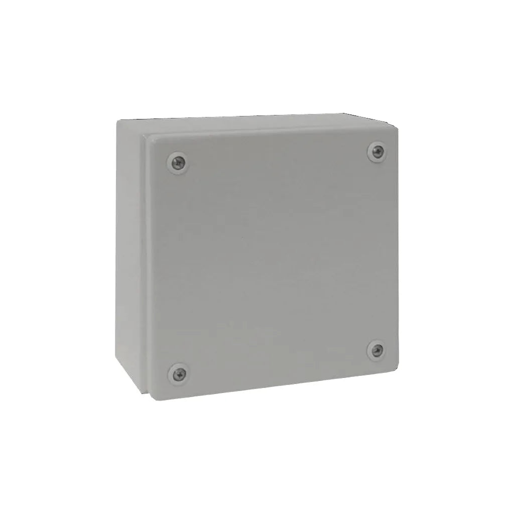 KL Caja de bornes de chapa de acero 200Hx200Wx120Dmm IP66 RAL7035 Sin placa.Mont