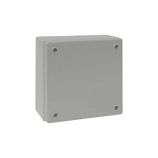 KL Caja de bornes de chapa de acero 200Hx200Wx120Dmm IP66 RAL7035 Sin placa.Mont