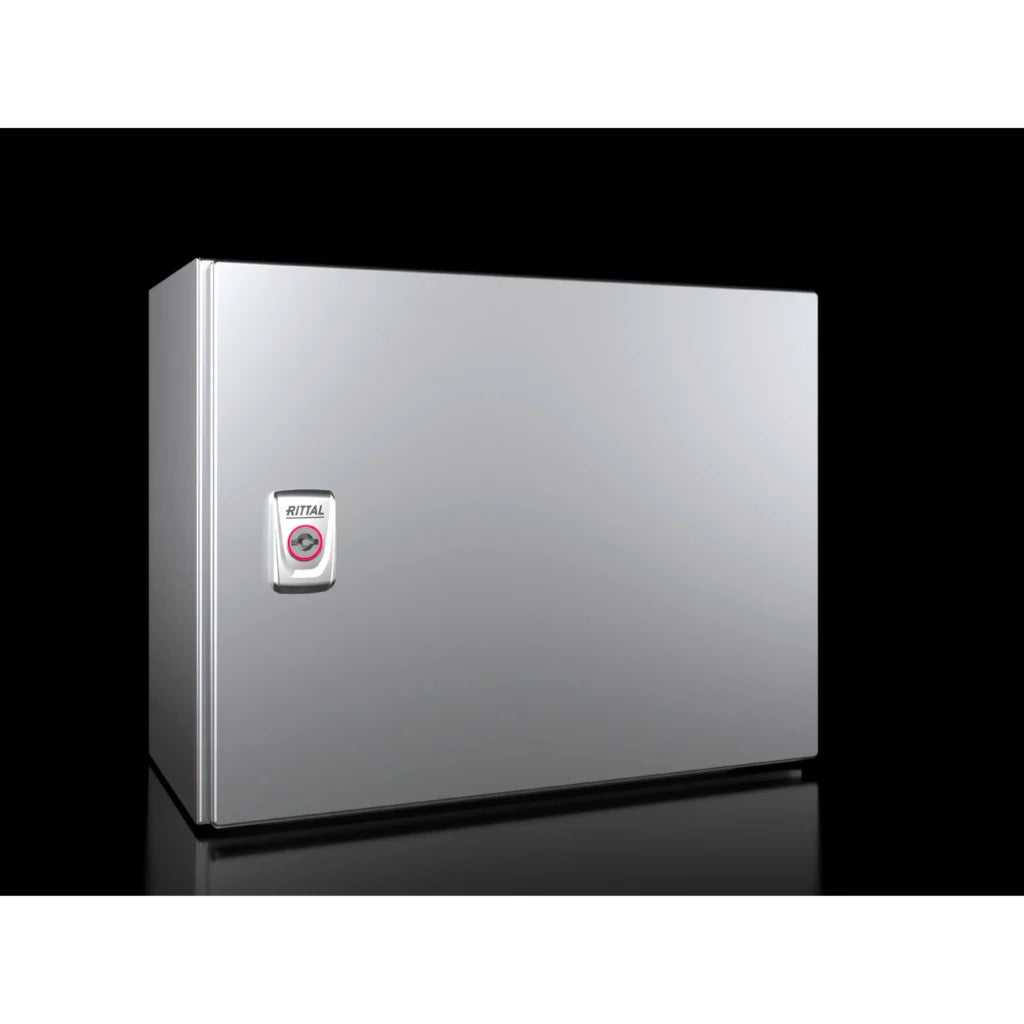 AX Gabinete mural de acero inoxidable AISI304 1P 300Hx380Wx210Dmm IP66 NEMA 4X