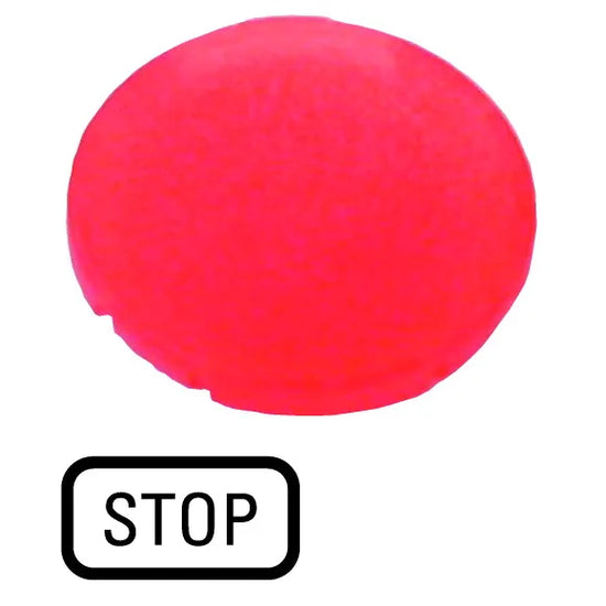M22-XDL-R-GB0 RMQ-Titan Lente para Botón Diseño-Plano color Rojo -STOP-