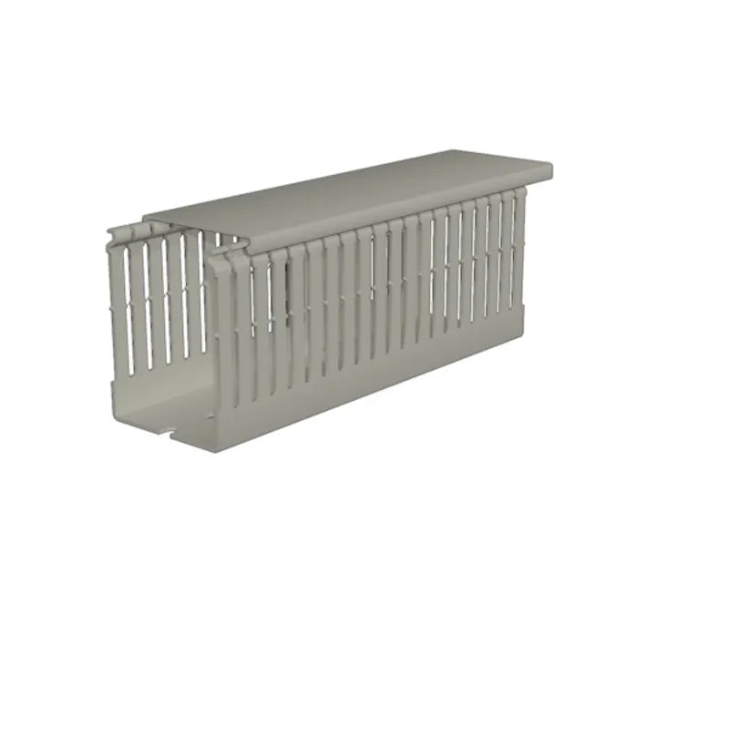 E74 Canaleta ranurada de 4mm 25Bx60Hmm RAL 7030 Tramo de 2 metros