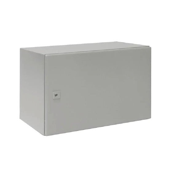 AE Gabinete mural de chapa de acero 1P 380Hx600Wx350Dmm RAL7035 IP66 NEMA 4