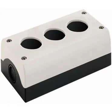 M22-I3 Caja Botónera 3 orificios 80HX153WX56Dmm color Gris