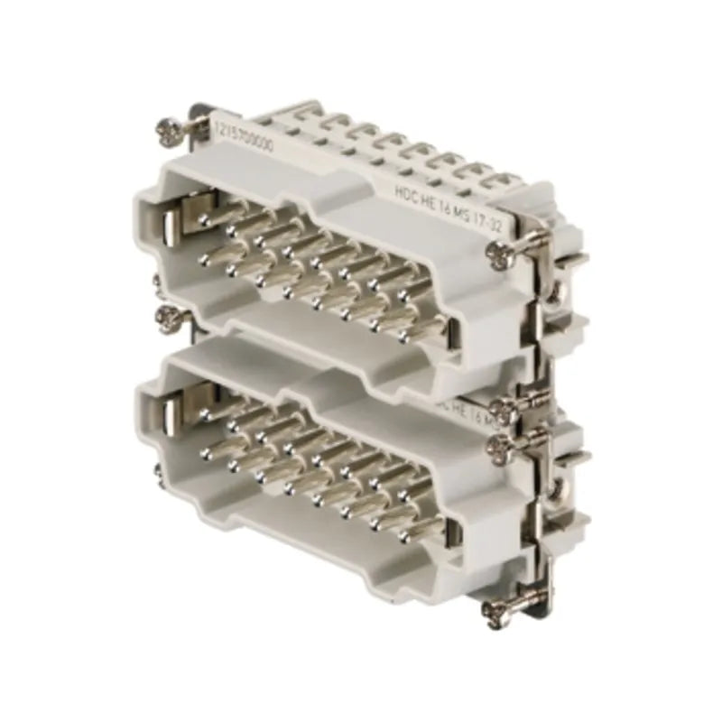 HDC HE 16 MS 17-32 Inserto macho Conexión tornillo 16P+PE 16A 500V Grupo 10