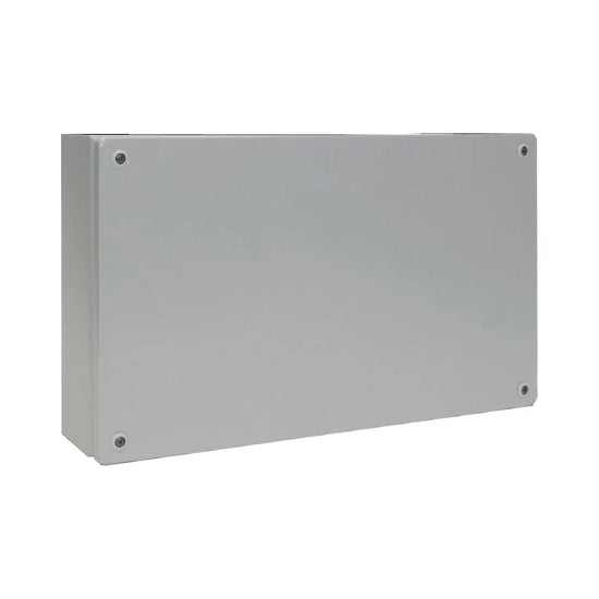 KL Caja de bornes de chapa de acero 300Hx500Wx120Dmm IP66 RAL7035 Sin placa.Mont