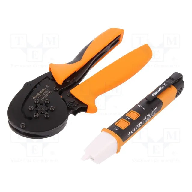 WDM-PZ10HEX-PR Set de crimpado 0.14-10mm² con PZ 10 HEX y probador VT LCL
