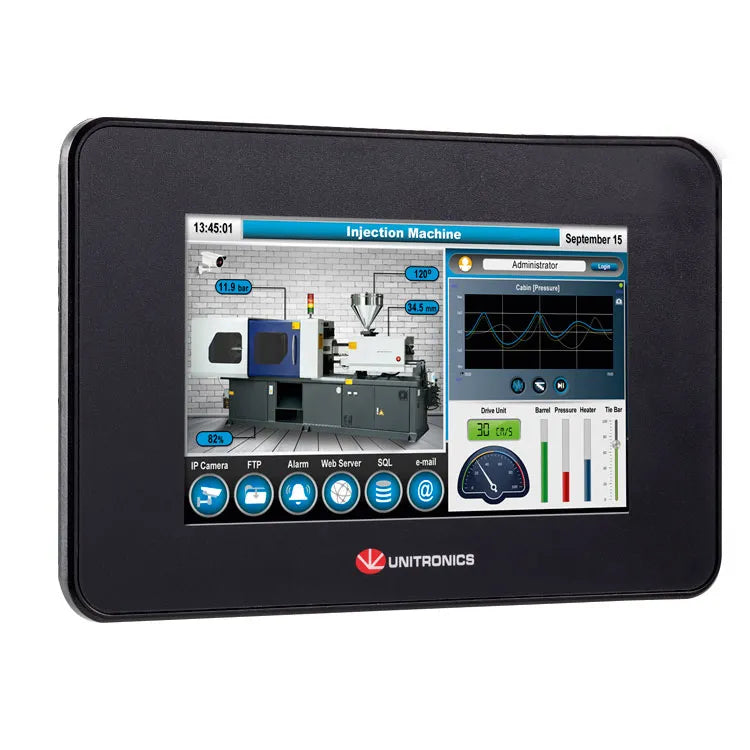 PLC+HMI Virtual  10 DI, 2AI 2TI 8AO Rele, 24VDC IP20 512MB 3GB