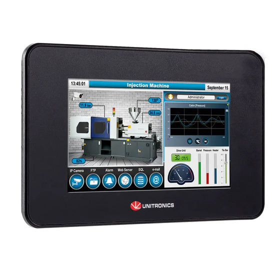 PLC+HMI Virtual  10 DI, 2AI 2TI 8AO Rele, 24VDC IP20 512MB 3GB