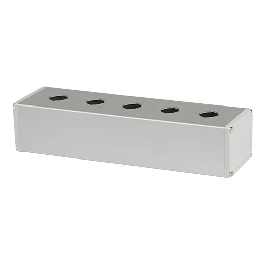 SA-SB5 Botonera metálica con perfil cuadrado 5 orificio para botonería 22/25mm