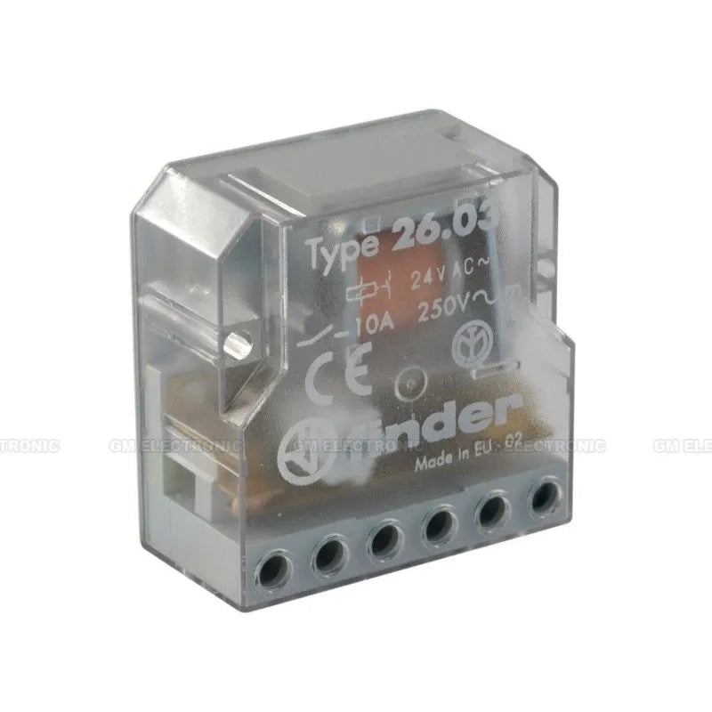 Telerruptor electromecánico tipo desviador 24VCA 1NA+1NC 10A 250V Panel
