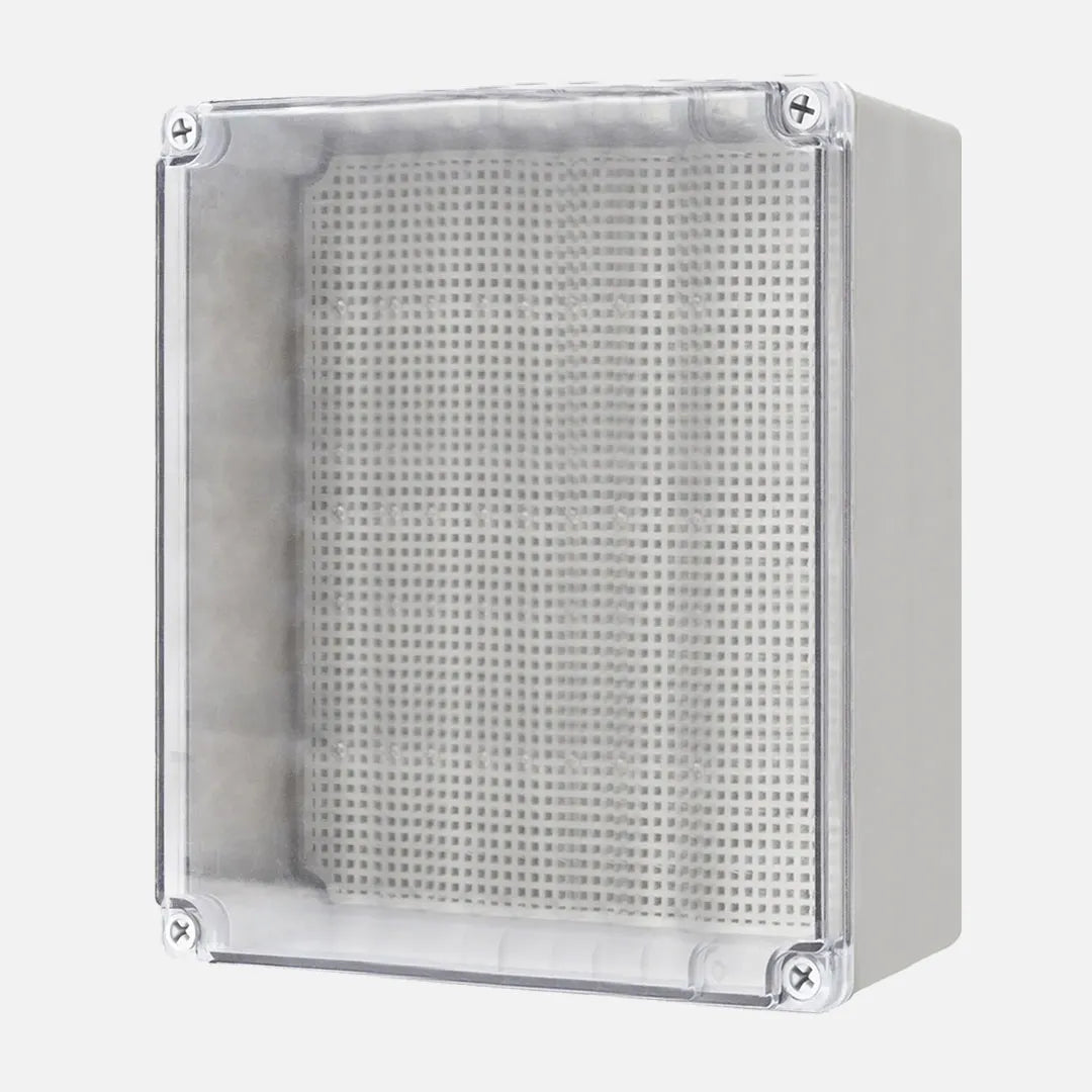 Caja de distribucion sobrep. p. trans. c/plat. 280HX190WX130Dmm Plastic PC IP67