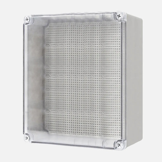 Caja de distribucion sobrep. p. trans. c/plat. 280HX190WX130Dmm Plastic PC IP67