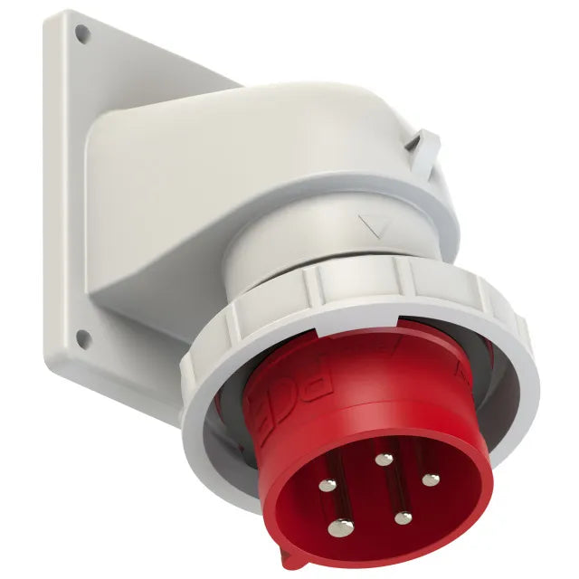 Clavija empotrar/rect. 3P+N+T 6H 32A 400V IP67 Rojo