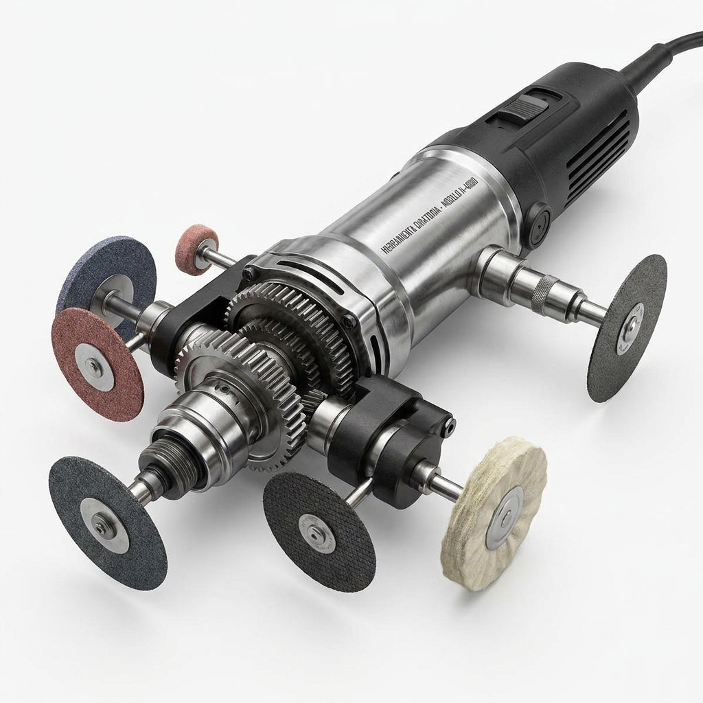 BIND Kit de 34 pzs de Dremel con Herramientas Giratorias De Mano 1/8  1.6A