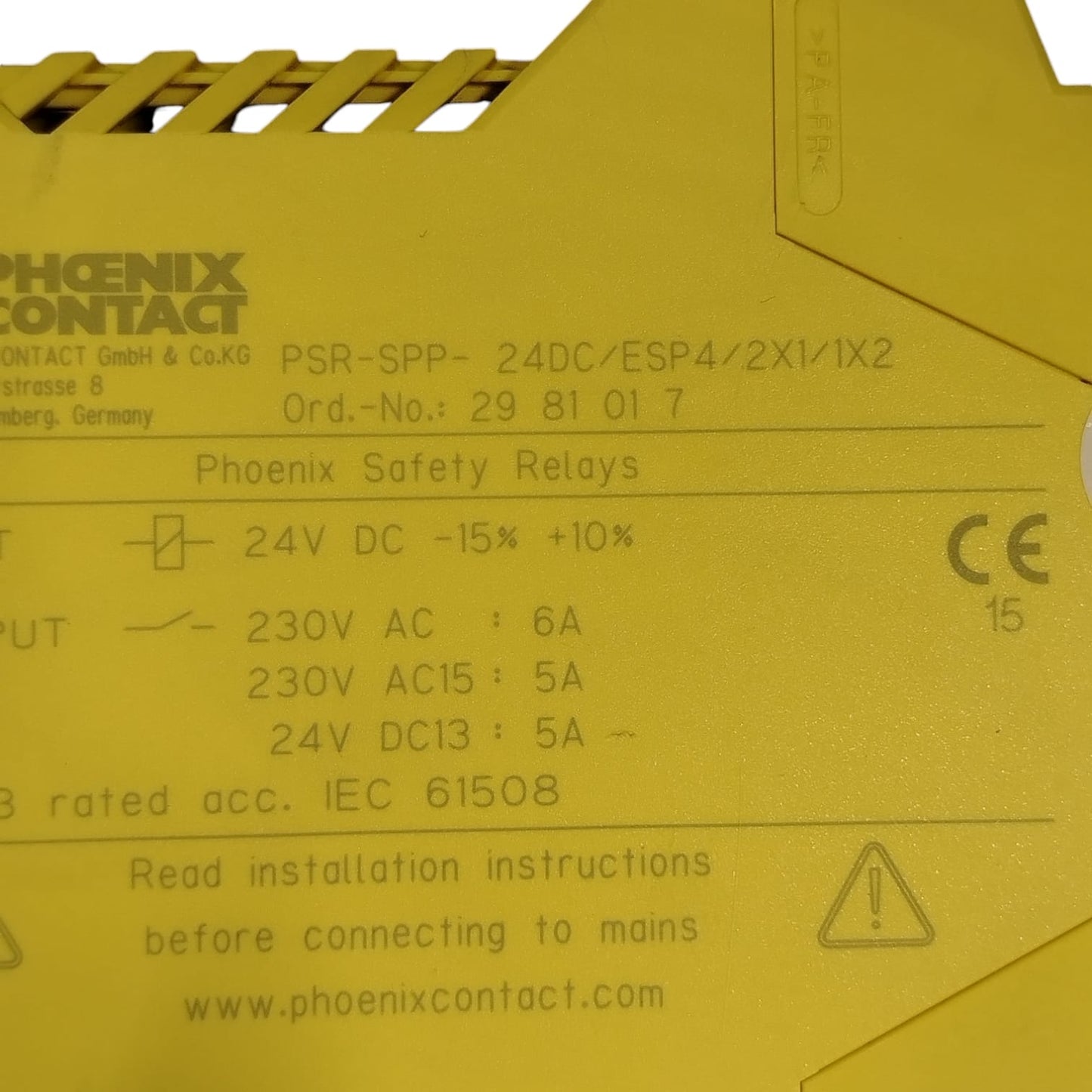 Phoenix Contact PSR-SPP-24DC/ESP4/2X1/1X2 Relevador de seguridad