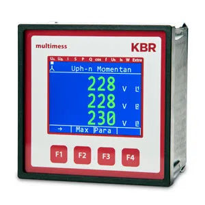 multisio F96-0-TFT-1DO-US1-5 Medidor de red trifásica 96Hx96Wmm 100-240VCA