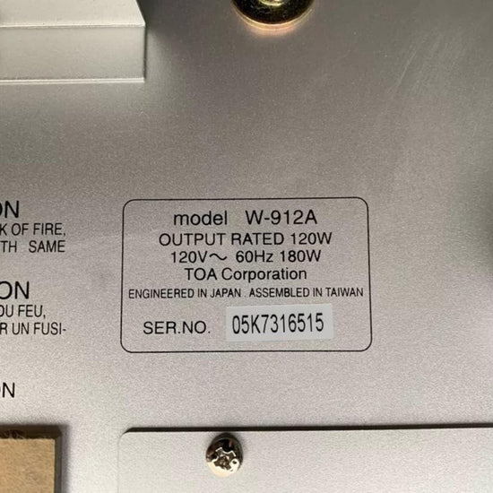 Amplificador de potencia W-912A