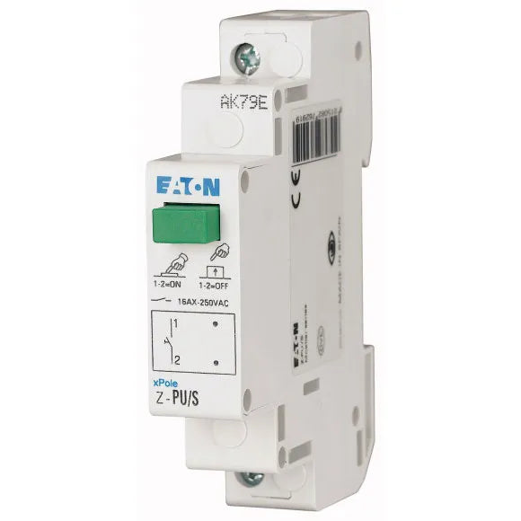 Z-PU/S PULSADOR MODULAR VERDE 1NO 16AMP