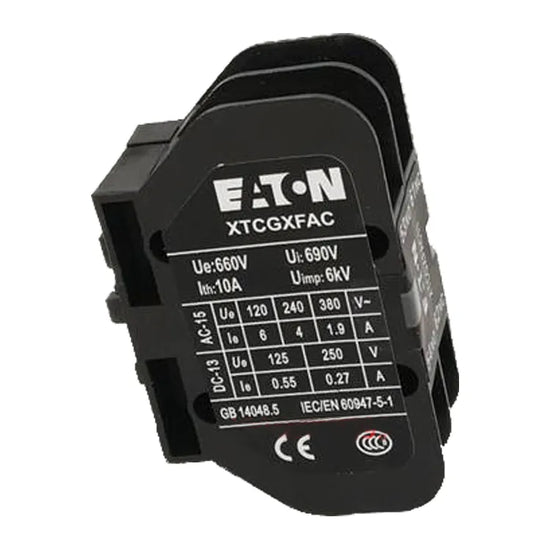 XTCGXFAC02 Contacto auxiliar montaje superior 2NC para XTCG