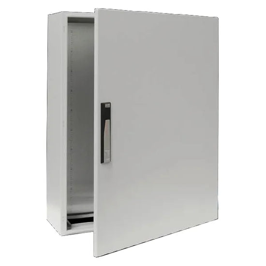 CM Armario compacto de chapa de acero 1000Hx800Wx300Dmm 1 Puerta IP55 RAL7035