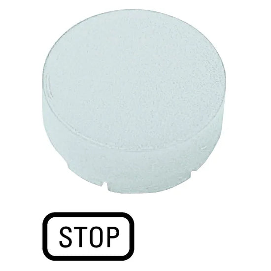 M22-XDLH-W-GB0 RMQ-Titan Lente para Botón Diseño-Saliente color Negro -STOP-