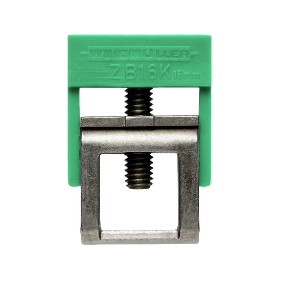 ZB 16K GN/GE Brida aislada verde/amarillo 14-6AWG para barras de 10x3mm, 10x5mm
