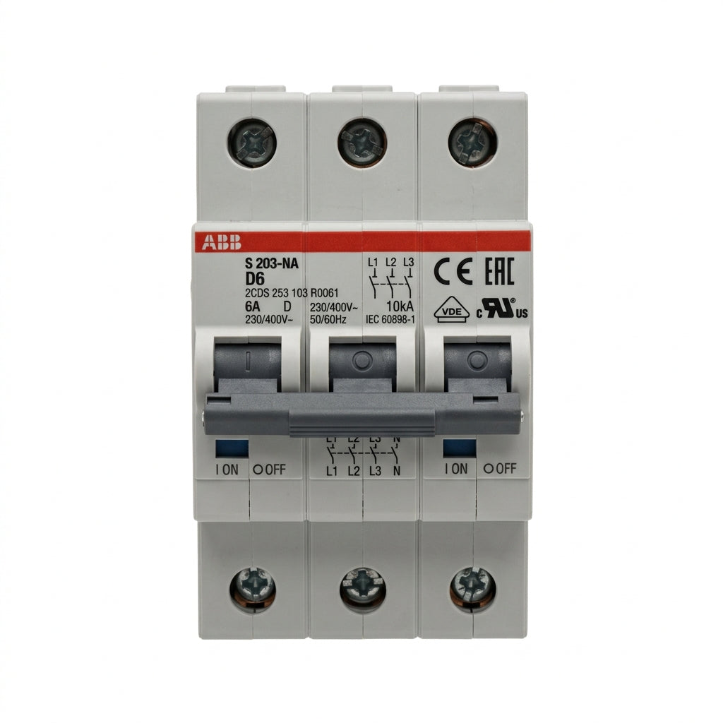 ABB	S 203-NA D6/2CDS 253 103 R0061 Interruptor termomagnético