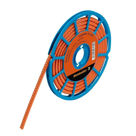 CLI C 1-3 OR/SW 3 CD Señalizador de cable en rollo 16-12AWG -3- Naranja 500Pz
