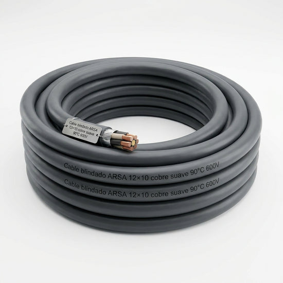Cable blindado ARSA 12×10 cobre suave 90°C 600V