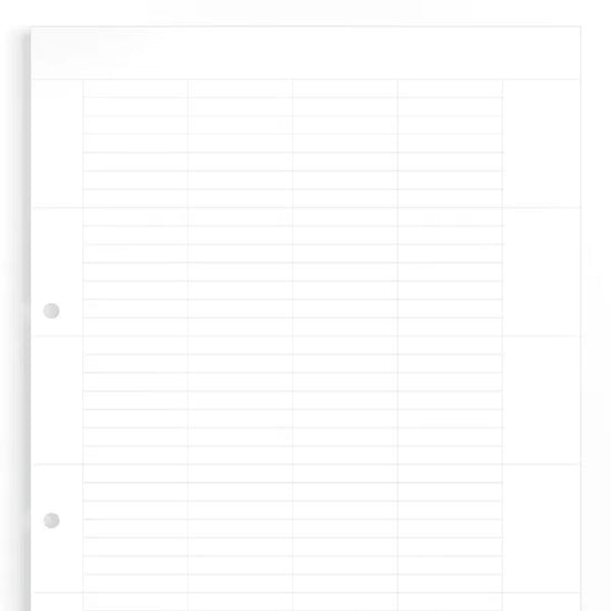 ESO 5 S DIN A4 WS Hoja de papel DIN A4 para etiquetas 40Hx7Wmm Blanca 140Pz