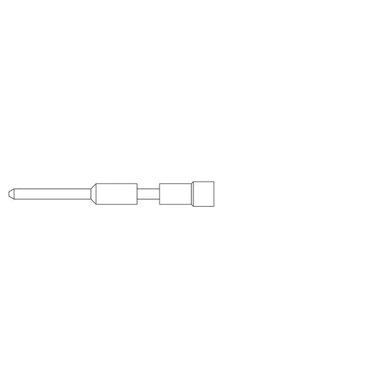 SAI-M23-KSC-0,25-1.0 Pin macho de latón 0.25-1 mm² 24-18AWG