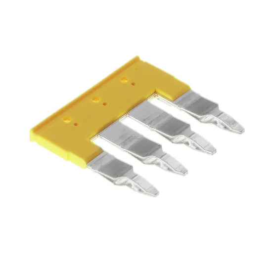 ZQV 6N/4 Puente enchufable amarillo de 4 polos para PDU 6/PNT 6 de 6 mm²