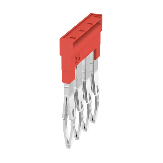 ZQV 2.5N/4 RD Puente enchufable rojo de 4 polos para la Serie-A de 2.5 mm²