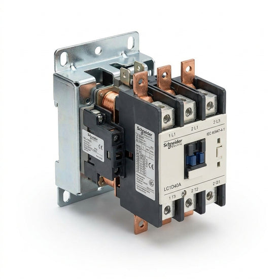 BIND LC1D12BD SCHNEIDER CONTACTOR MAGNETICO TRPOLAR CD 12A 24V 1NA-ONC