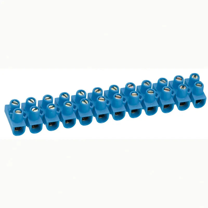 REGLETA DE CONEXIÓN NYLBLOC DE 12 POLOS 10MM²/10AWG 57A AZUL