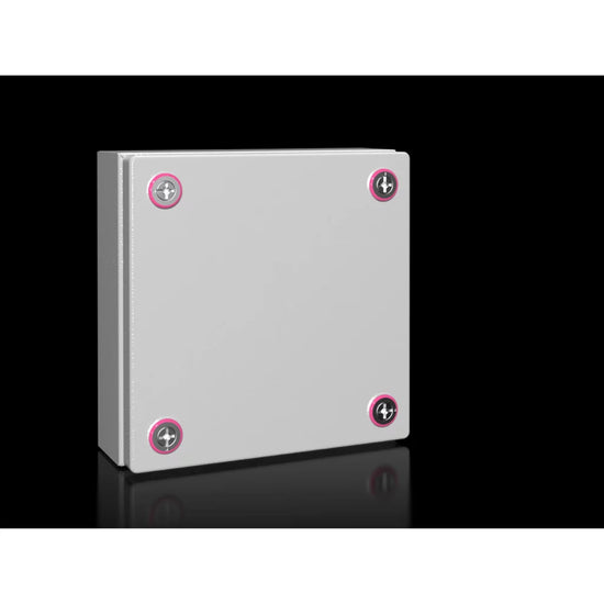 KX Caja de bornes de chapa de acero 200Hx200Wx80Dmm IP66 RAL7035 Sin placa.Mont