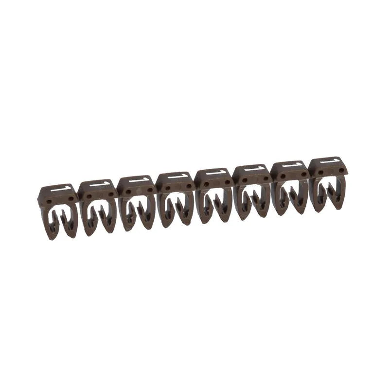 CAB 3 Identificador de cable 0.15-0.5mm² 24-22AWG Color café Numero 1