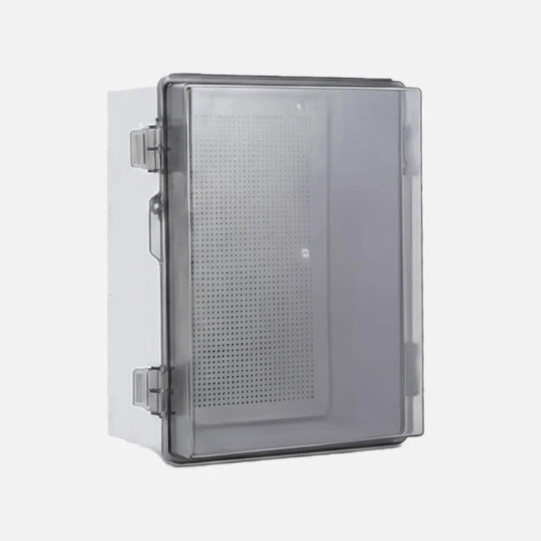 Gabinete mural puerta transp. c/plat. 500HX400WX200Dmm Plastic. ABS+PC IP66