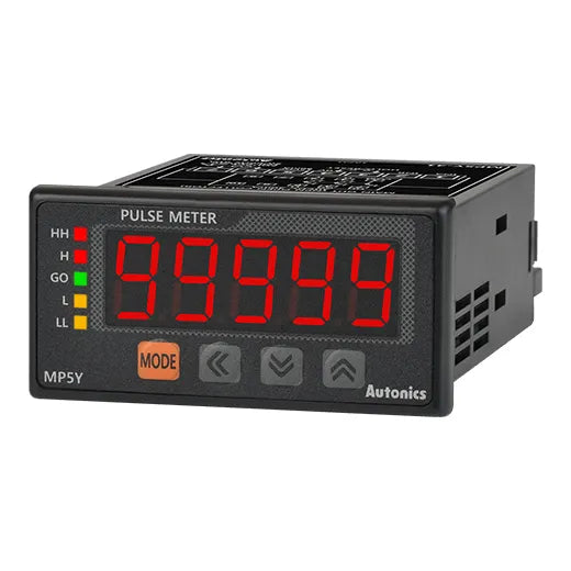 MP5Y-41 Medidor de pulsos LED 5dig 72WX36Hmm 100-240VAC 5XNPN