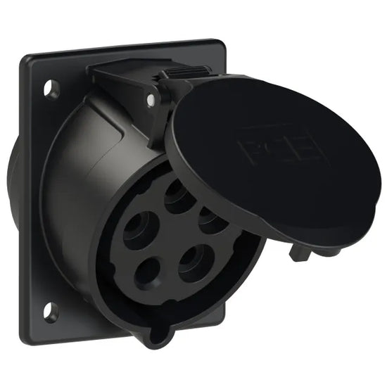 5306 Base empotrar 3P+N+T 7H 32A 500V IP44 Negro