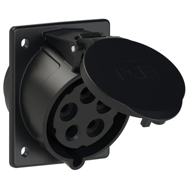 5306 Base empotrar 3P+N+T 7H 32A 500V IP44 Negro