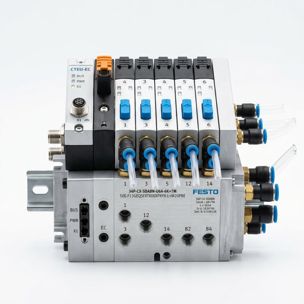 FESTO 34P-CX-SDABN-U6A-6K+TM  50E-F13GEQSFXTXIXIXPXPX-L+M20PBE