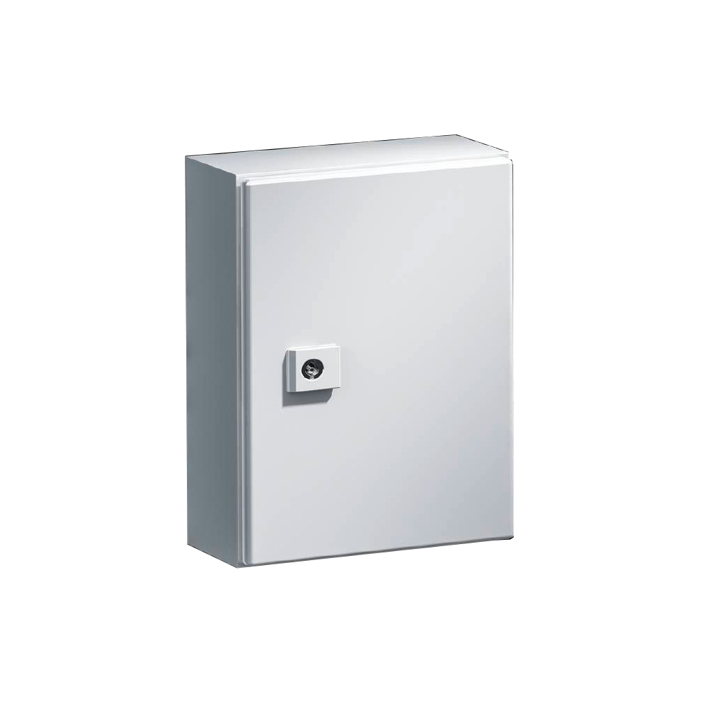 AE Gabinete mural de chapa de acero 1P 300Hx200Wx155Dmm RAL7035 IP55 NEMA 12