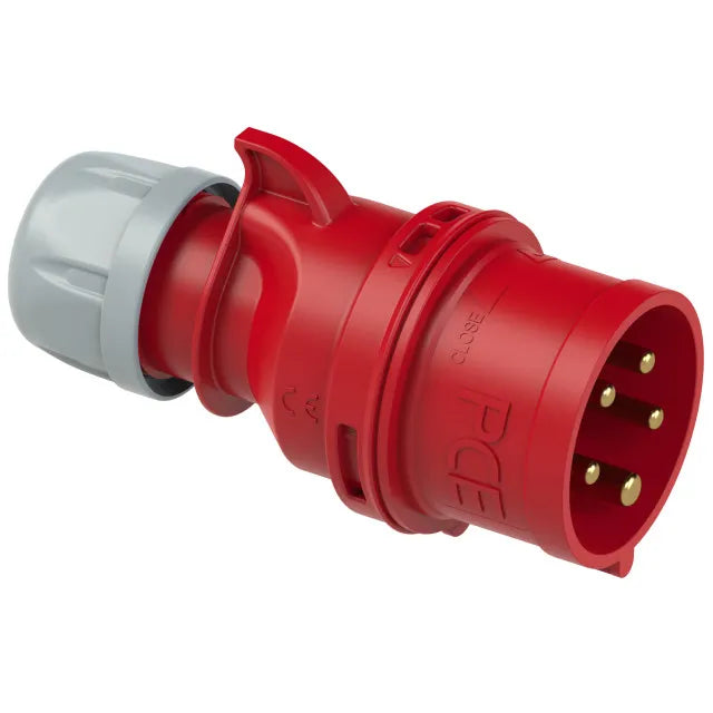 3103 Clavija aerea 3P+N+T 6H 16A 440V IP44 Rojo
