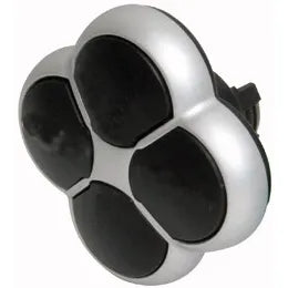 M22-D4-S RMQ-Titan Botón 4 vias Bisel plata 22mm Momentáneo sin inscripción